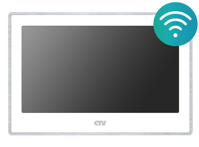 CTV-M5702 белый Монитор  видеодомофона с 7" сенсорным дисплеем, поддержкой формата AHD и записью в Full HD