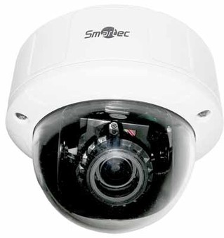 STC-IPM3578A/1 Smartec Купольная антивандальная IP видеокамера, объектив 3.0-10 мм,1.3Мп, Ик, POE