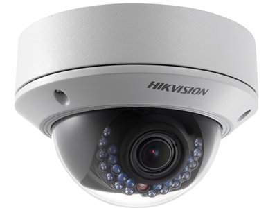 DS-2CD2732F-IS Hikvision Купольная антивандальная IP-видеокамера, объектив 2.8-12мм, ИК, 3Мп, POE, слот для microSD