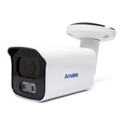 AC-IS503F (2,8) Amatek Уличная цилиндрическая IP видеокамера, объектив 2.8мм, 5Мп, Ик, POE, microSD, встроенный микрофон