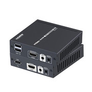 LKV375KVM LENKENG Передача HDMI+USB по кабелю ""витая пара"" до 70м HDBaseT
