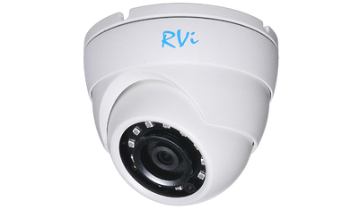 RVi-1ACE202 (2.8) white Уличная купольная мультиформатная MHD (AHD/ TVI/ CVI/ CVBS) видеокамера, объектив 2.8, 2Мп, Ик