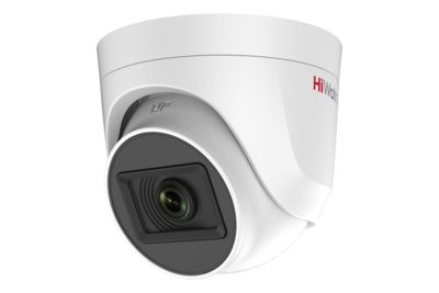 HDC-T020-P(B)(2.8mm) HiWatch Уличная купольная мультиформатная MHD (AHD/ TVI/ CVI/ CVBS) видеокамера, объектив 2.8мм, ИК, 2Мп