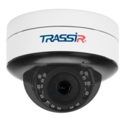 TR-D3121IR2 v6 (2.8mm) TRASSIR Купольная антивандальная IP видеокамера, объектив 2.8мм, Ик, 2Мп, Poe, встроенный микрофон, MicroSD