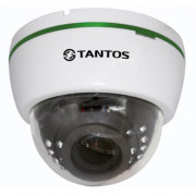 TSc-Di1080pUVCv TANTOS Купольная внутренняя мультиформатная MHD (AHD/CVI/CVBS/TVI) видеокамера, обьектив 2.8-12мм, Ик, 2Мп