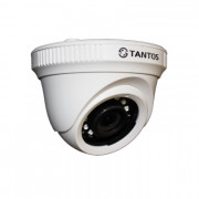 TSc-E2HDf TANTOS Купольная внутренняя мультиформатная MHD (AHD/CVI/CVBS/TVI) видеокамера, обьектив 2.8мм, Ик, 2Мп