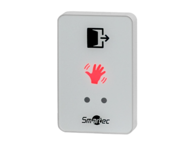 ST-EX310L-WT SmarTec кнопка ИК-бесконтактная, накладная, белая, СИД индикатор, НЗ/НР контакты