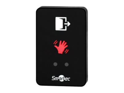 ST-EX310L-BK SmarTec кнопка ИК-бесконтактная, накладная, черная, СИД индикатор, НЗ/НР контакты