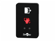 ST-EX310L-BK SmarTec кнопка ИК-бесконтактная, накладная, черная, СИД индикатор, НЗ/НР контакты