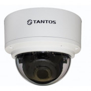 TSi-Ve25VPA TANTOS Антивандальная купольная IP камера, объектив 2.8-12мм, Ик, 2Мп, PoE
