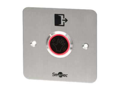 ST-EX344LW SmarTec кнопка металлическая, врезная, ИК-бесконтактная, НЗ/НР контакты
