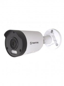 TSi-Pn853F TRASSIR Уличная цилиндрическая IP видеокамера, объектив 2.8мм, 4Мп, Ик, microSD, PoE, Встроенный микрофон