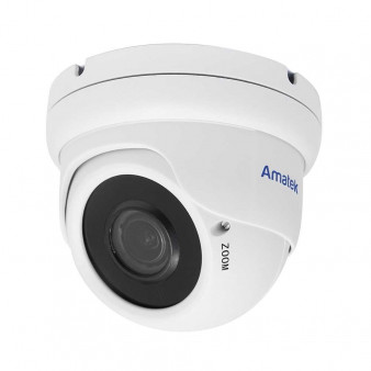 AC-IDV203VAS (2,8-12) Amatek Купольная антивандальная IP видеокамера, обьектив 2.8-12мм, 2Mp, Ик, POE