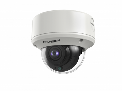 DS-2CE59U7T-AVPIT3ZF (2.7-13.5mm) Hikvision Антивандальная купольная мультиформатная MHD (AHD/ TVI/ CVI/ CVBS) видеокамера, объектив 2.7-13.5мм, 8Мп, Ик