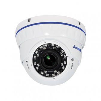 AC-HDV203V (2,8-12) Amatek Антивандальная уличная купольная AHD видеокамера, объектив 2.8-12мм, 2Mp, Ик