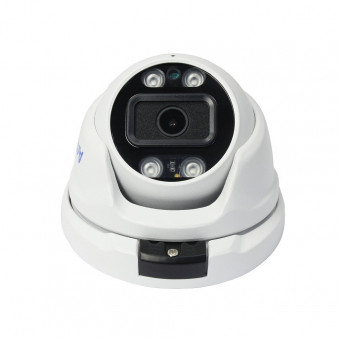 AC-HDV502AX (2,8) с микрофоном (AoC) Amatek Антивандальная купольная мультиформатная MHD (AHD/ TVI/ CVI/ CVBS) видеокамера, объектив 2.8, 5Мп, Ик
