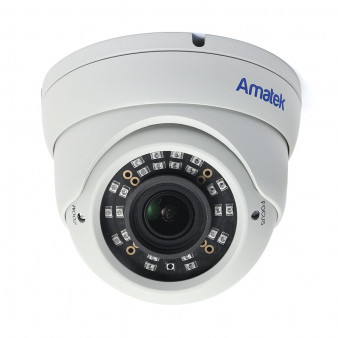 AC-HDV503VS (2,8-12) Amatek Антивандальная купольная мультиформатная MHD (AHD/ TVI/ CVI/ CVBS) видеокамера, объектив 2.8-12мм, 5Мп, Ик