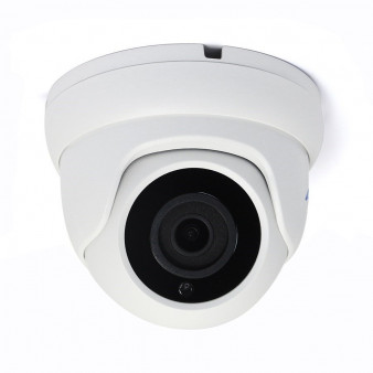 AC-IDV202MF (2,8) Amatek Купольная вандалозащищенная IP видеокамера, объектив 2.8мм, 3Мп, Ик, POE, встроенный микрофон, microSD