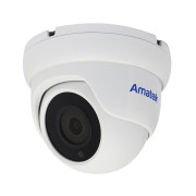 AC-IDV503M (2,8) Amatek Купольная антивандальная IP видеокамера, объектив 2.8мм, 5Мп, Ик, POE, microSD, с микрофоном