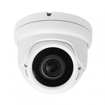 AC-IDV519P (2.8-12) Amatek Купольная антивандальная IP видеокамера, обьектив 2.8-12 мм, 5Мп, Ик, POE, microSD