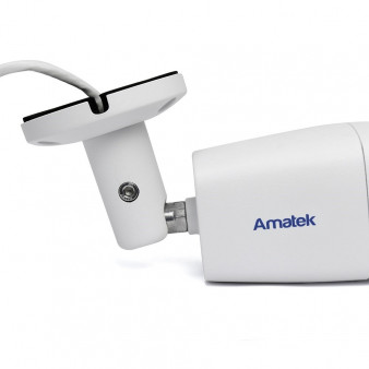 AC-IS503F (2,8) Amatek Уличная цилиндрическая IP видеокамера, объектив 2.8мм, 5Мп, Ик, POE, microSD, встроенный микрофон, видеоналитика