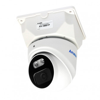 AC-IDV802ME (2.8) Amatek Уличная антивандальная купольная IP камера, объектив 2.8 мм, ИК, POE, 8Мп, встроенный микрофон, microSD 1Тб