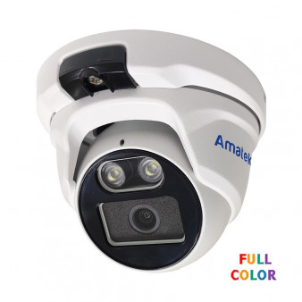 AC-IDV402MFSX (2.8) Amatek Купольная антивандальная IP видеокамера, объектив 2.8мм, 4Мп, Ик, POE, встроенный микрофон, microSD