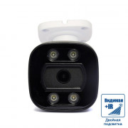 AC-IS402MFSX (2.8) Amatek Уличная цилиндрическая IP видеокамера, объектив 2.8мм, 4Мп, Ик, POE, встроенный микрофон, microSD