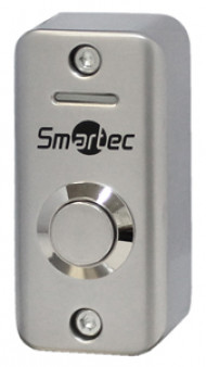 ST-EX012LSM Smartec Кнопка металлическая, 2-х цветный СИД индикатор, накладная, НР контакты