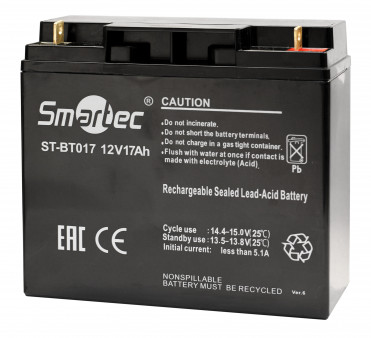 ST-BT017 Smartec Аккумуляторная батарея 12 В, 17 Ач