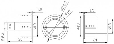 ST-DM031NC-WT Smartec Извещатель магнитоконтактный