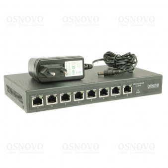 SW-8D-1 OSNOVO Коммутатор 2.5G Ethernet на 8 RJ45 портов