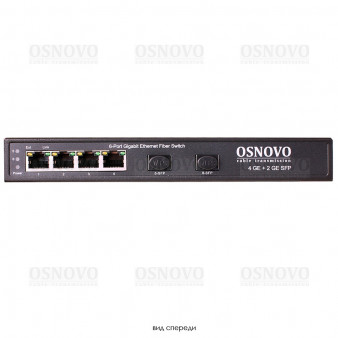 SW-7042 OSNOVO Коммутатор Gigabit Ethernet на 4 RJ45 + 2 SFP