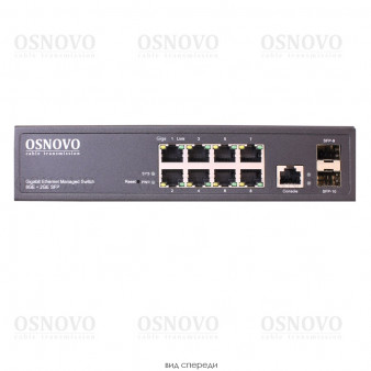 SW-70802/L2 OSNOVO Управляемый (L2+) коммутатор Gigabit Ethernet на 10 портов