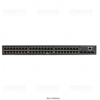 SW-48G4X-1L OSNOVO Управляемый L3 коммутатор Gigabit Ethernet на 48xRJ45 + 4x10G SFP+ Uplink