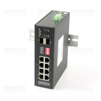 SW-70802/I OSNOVO Промышленный коммутатор Gigabit Ethernet на 10 портов