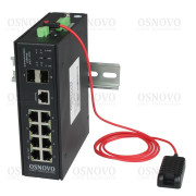 SW-70802/ILS OSNOVO Промышленный управляемый (L2+) коммутатор Gigabit Ethernet на 8GE RJ45 + 2 GE SFP порта