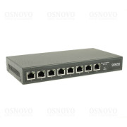 SW-8D-1 (120W) OSNOVO PoE коммутатор 2.5G Ethernet на 8 RJ45 портов