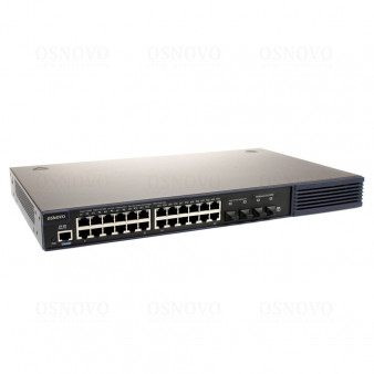 SW-8244/LST (370W) OSNOVO Управляемый L2+ стекируемый PoE коммутатор Gigabit Ethernet на 24 RJ45 PoE