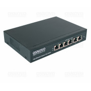 SW-20600/A (80W) OSNOVO Passive PoE коммутатор Fast Ethernet на 6 портов