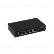 SW-8050/D OSNOVO PoE Коммутатор/удлинитель Gigabit Ethernet на 5 портов c питанием по PoE
