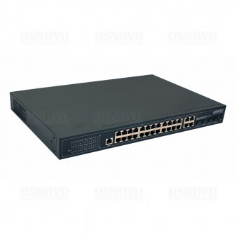 SW-8244/L (400W) OSNOVO Управляемый L2 PoE коммутатор Gigabit Ethernet на 24 RJ45 PoE + 4 x GE Combo