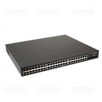 SW-48G4X-2L OSNOVO Управляемый L3 PoE коммутатор на 48xGE RJ-45 + 4х10G SFP+ порта