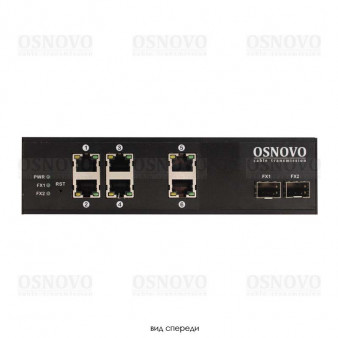 SW-8062/IC OSNOVO Промышленный PoE коммутатор Gigabit Ethernet на 8 портов