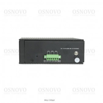 SW-80802/I (Port 90W, 300W) OSNOVO Промышленный HiPoE коммутатор Gigabit Ethernet на 8GE PoE + 2 GE SFP порта