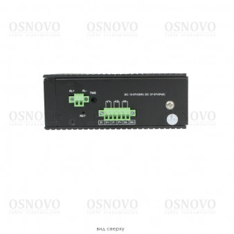 SW-80804/ILS (port 90W, 300W) OSNOVO Промышленный управляемый (L2+) HiPoE коммутатор Gigabit Ethernet на 8GE PoE + 4 GE SFP порта