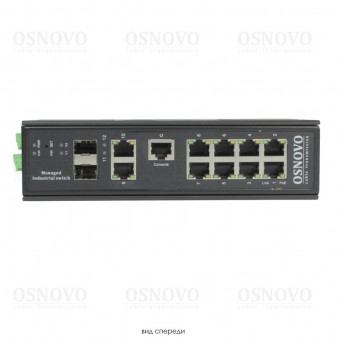 SW-80822/ILR OSNOVO Промышленный управляемый (L2+) PoE коммутатор Gigabit Ethernet на 10 портов