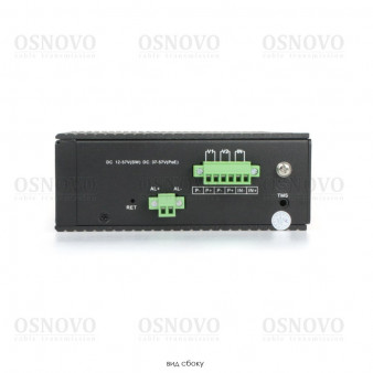 SW-81602/ILS (Port 90W, 600W) OSNOVO Промышленный управляемый (L2+) HiPoE коммутатор Gigabit Ethernet на 16 GE PoE + 2 GE SFP порта