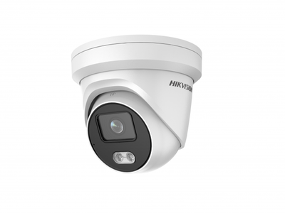 DS-2CD2327G2-LU(C) (2.8mm) Hikvision Уличная купольная IP-видеокамера, объектив 2.8mm, ИК, 2Мп, POE, microSD, встроенный микрофон