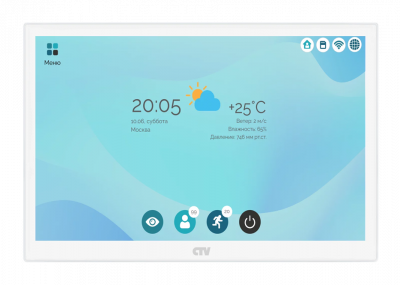 CTV-M5101 Монитор видеодомофона с 10" сенсорным дисплеем поддержкой формата AHD и записью в Full HD